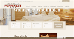Desktop Screenshot of poppengut.at